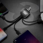 Usb Cable with LED Light Up 4 in 1 Black - Image 5