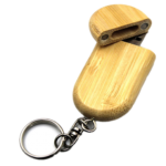 Wooden USB with Ring Natural - Image 4