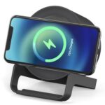 Bluetooth Speaker with Wireless Charger 10W and Light up Logo - Image 4