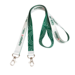 Lanyard 20mm Twin Hook Sublimation- White - Image 3