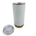 Steel Black mug with Cork Bottom - Image 8