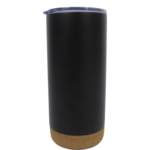 Steel Black mug with Cork Bottom