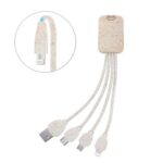 Wheat straw 4 in 1 Charging cable